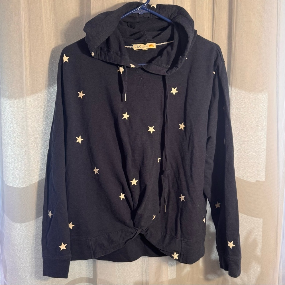 C&C California Lightweight Hoodie XL Large Skater Star Hipster Blue X-Large Top